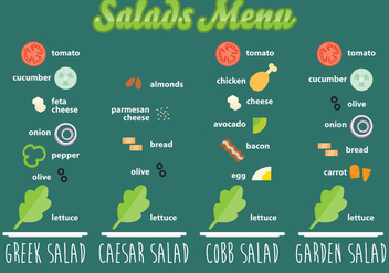 Salads Recipes - Free vector #317609